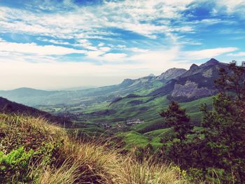 Scenic view of landscape against sky