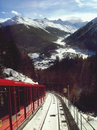 Road passing through mountains