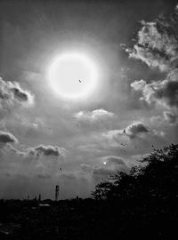 Low angle view of cloudy sky