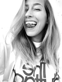 Portrait of smiling young woman