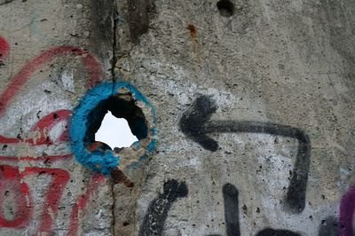 Close-up of weathered wall