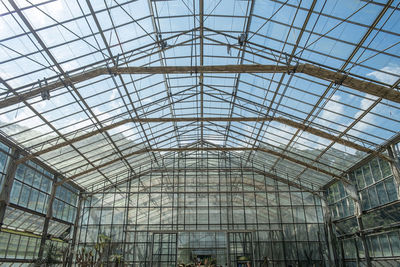 Low angle view of skylight