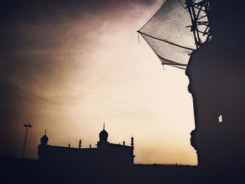 Low angle view of buildings against sky