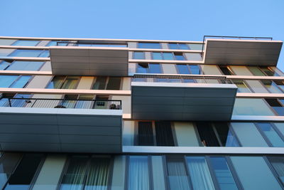 Modern building against blue sky