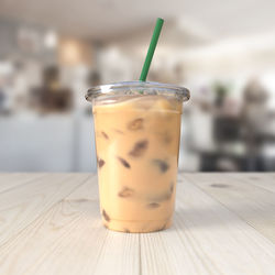 Close-up of drink on table