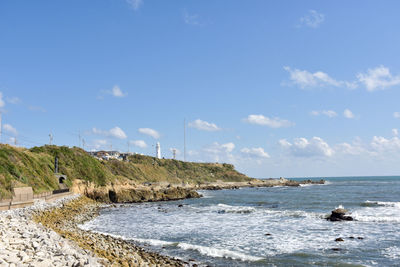 Scenic view of sea against sky