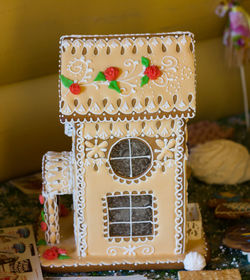 Close up of decoration on table