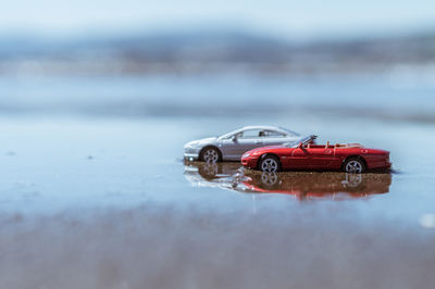 Close-up of water against blurred background
