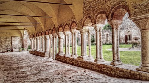 Corridor of historic building