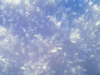 Full frame shot of frozen water