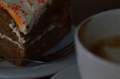 Close-up of food on table