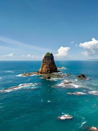 Scenic view of sea against sky