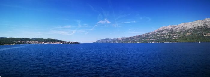 Panoramic view of sea against sky