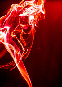 Close-up of fire against black background