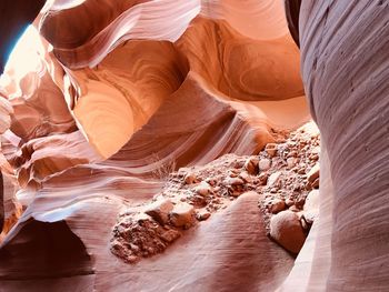 Rock formation in water