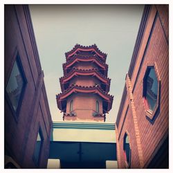 Low angle view of building against sky