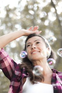 Portrait of a smiling young woman