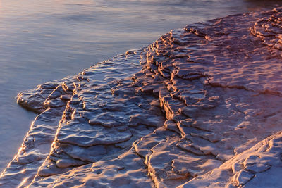 Rocks in sea