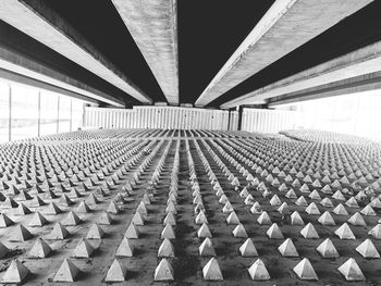 View of empty seats in stadium