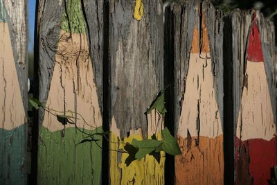 Full frame shot of wooden fence