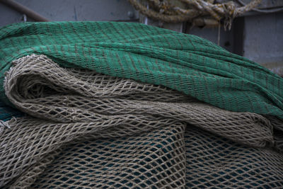 Close-up of fishing net