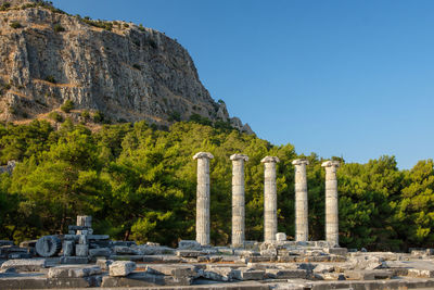 Spectacular ancient greek priene temple of athena