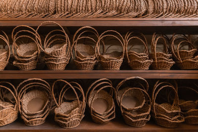 Close-up of shoes for sale