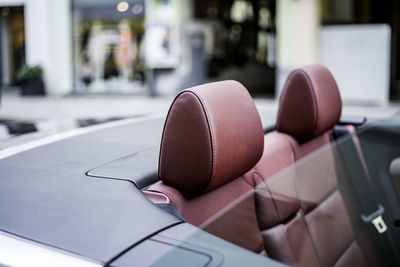 Convertible car on street