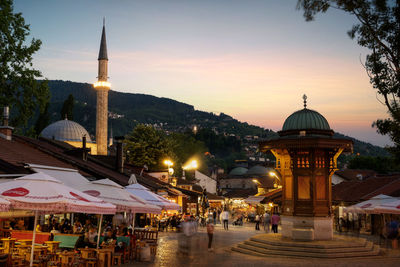 Sarajevo bosnia herzegovina main square taken in june 2022