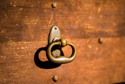 Close-up of door knocker