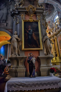 Statue of buddha in temple