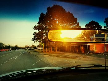 Road at sunset