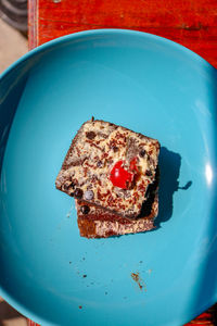 Close-up of cake on plate