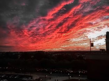 City at sunset