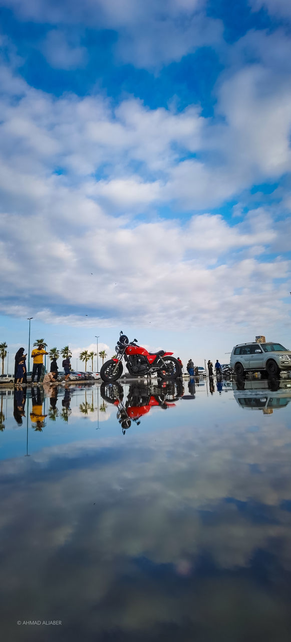 REFLECTION OF SKY ON WATER