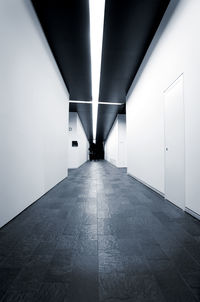 Empty corridor of building