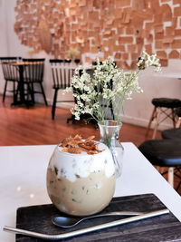 Close-up of potted plant on table