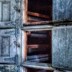 Close-up of wooden door