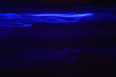 Illuminated lights at night