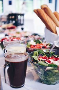 Close-up of drink on table