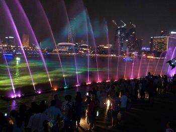 People enjoying at concert