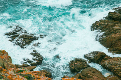 Aerial view of sea