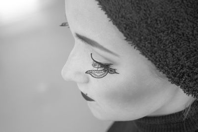 Close-up portrait of woman