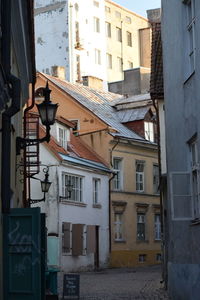 Low angle view of residential buildings