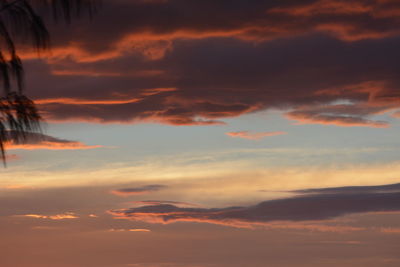 Low angle view of dramatic sky