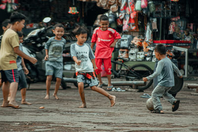 People walking on street