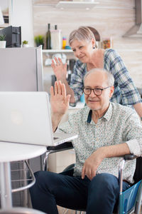 People working on table