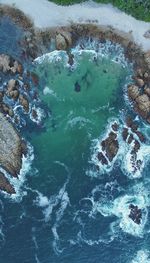 High angle view of water