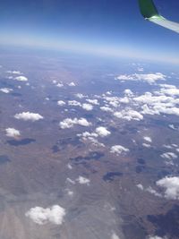 Aerial view of cloudscape against sky