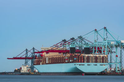 Cargo ship in port